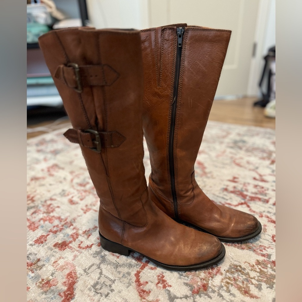 Clarks leather riding boots size 6